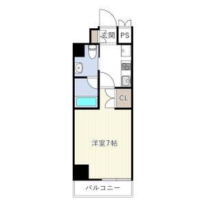 フローライト徳川(1K/3階)の間取り写真