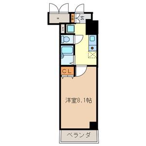タック高砂(1K/5階)の間取り写真