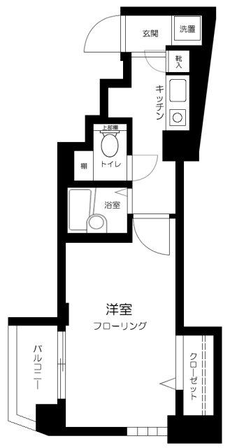 スカイコート目白台(1K/3階)の間取り写真