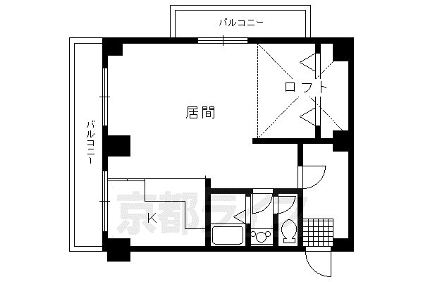 アレックス岩倉VII(1K/3階)の間取り写真