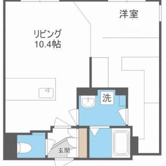 レブニーズ ザ・レジデンス N21(1LDK/3階)の間取り写真