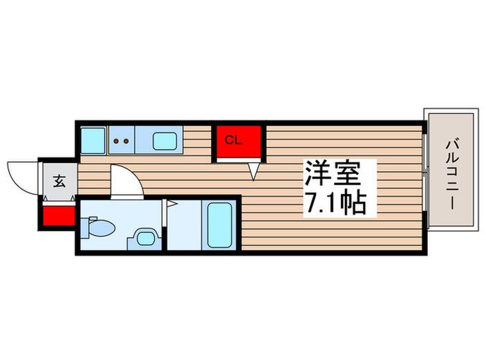 RESIDENCE IRUMA(ワンルーム/8階)の間取り写真