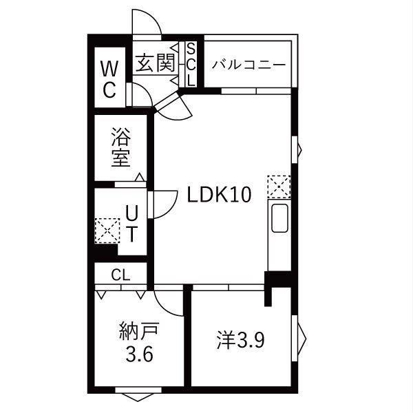 DEVELD西又兵ヱ(1SLDK/1階)の間取り写真