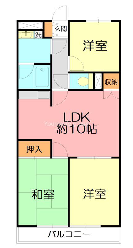 エクレシア(3LDK/3階)の間取り写真