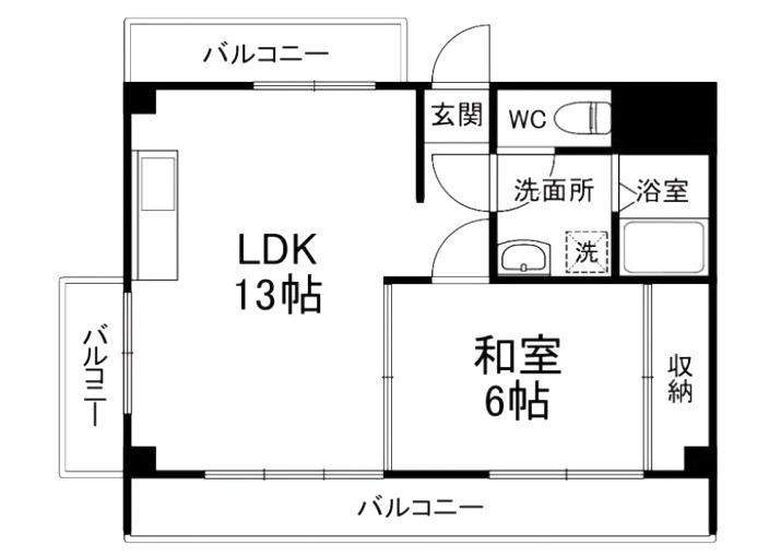VIPKLAVIER(1LDK/3階)の間取り写真