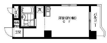 佐竹マンション(ワンルーム/4階)の間取り写真