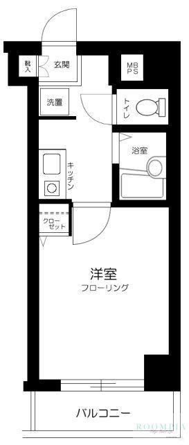 ヴェルステージ練馬(1K/4階)の間取り写真