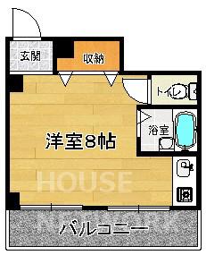ラビタシオン(ワンルーム/4階)の間取り写真