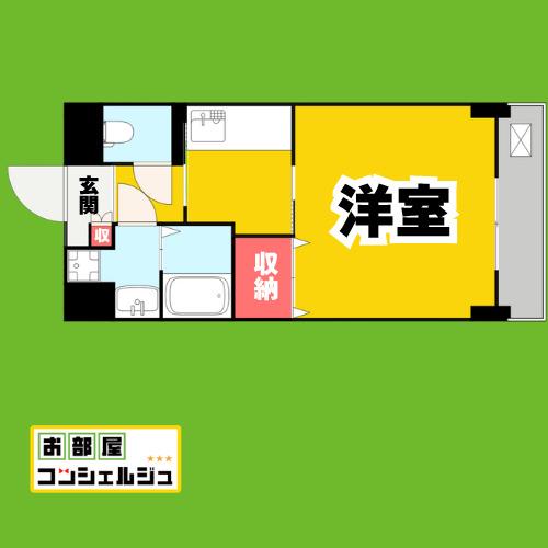 グラン レジーナ(1K/3階)の間取り写真