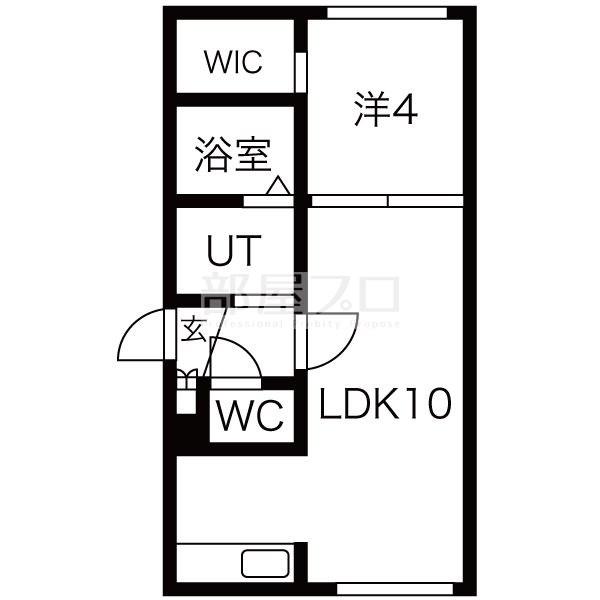 EVERGREEN KOTONI エバーグリーンコトニ(1LDK/3階)の間取り写真