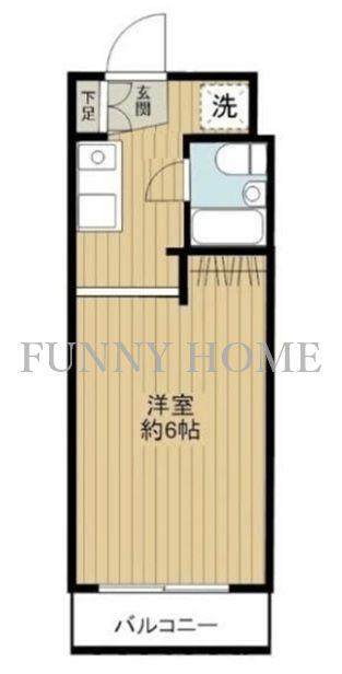 プリュメゾン駒沢(ワンルーム/3階)の間取り写真