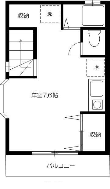 メゾン高円(ワンルーム/2階)の間取り写真