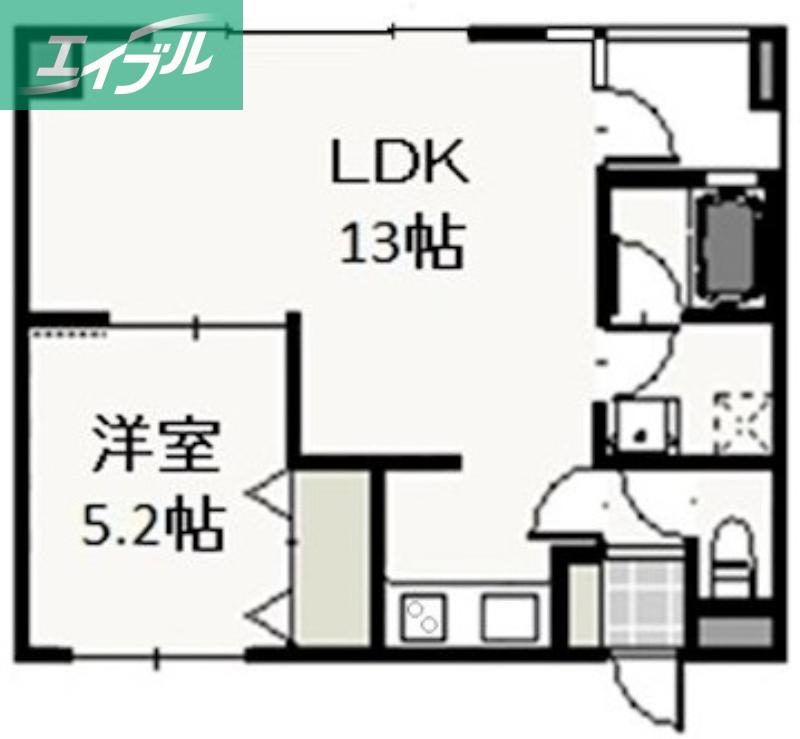 COURT CONDOHR(1LDK/5階)の間取り写真