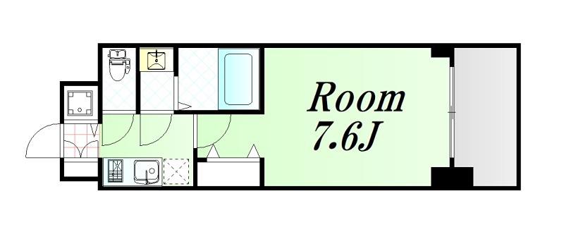 サムティ本町橋IIMEDIUS(1K/5階)の間取り写真