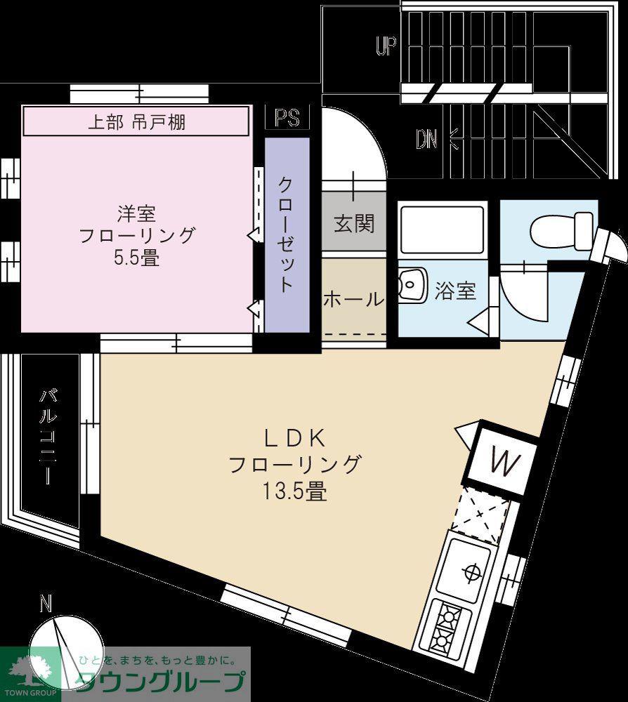 カーサ杉並(1LDK/1階)の間取り写真