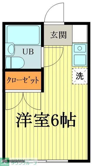 シティハイム92(1K/2階)の間取り写真