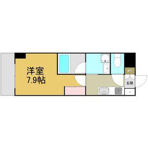 S-FORT熱田六番(1K/4階)の間取り写真