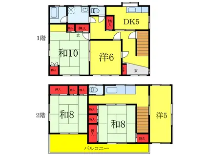 川口弥平(5DK/1階)の間取り写真
