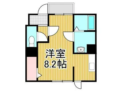メゾンHIDE(ワンルーム/1階)の間取り写真