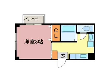 ハイツ川田(1K/1階)の間取り写真