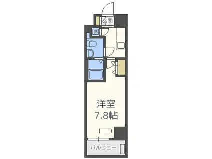 ジュネーゼグラン福島ノダ(1K/10階)の間取り写真