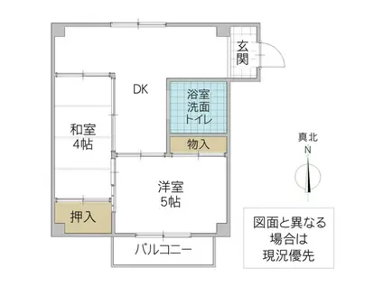 泉マンション(2DK/3階)の間取り写真