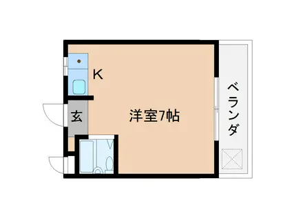桜井ドミトリー(ワンルーム/3階)の間取り写真