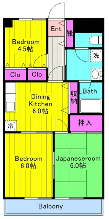 元屋敷壱番館 1階階 間取り