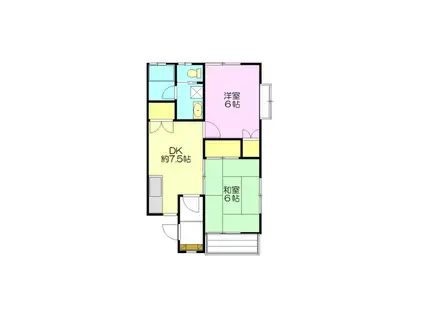 アニス本郷台I(2DK/2階)の間取り写真