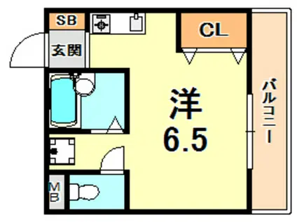 アルページュ(1K/2階)の間取り写真