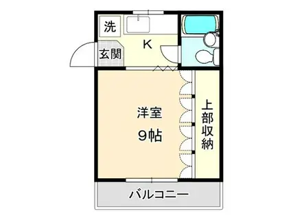 FORTUNA N棟(1K/2階)の間取り写真