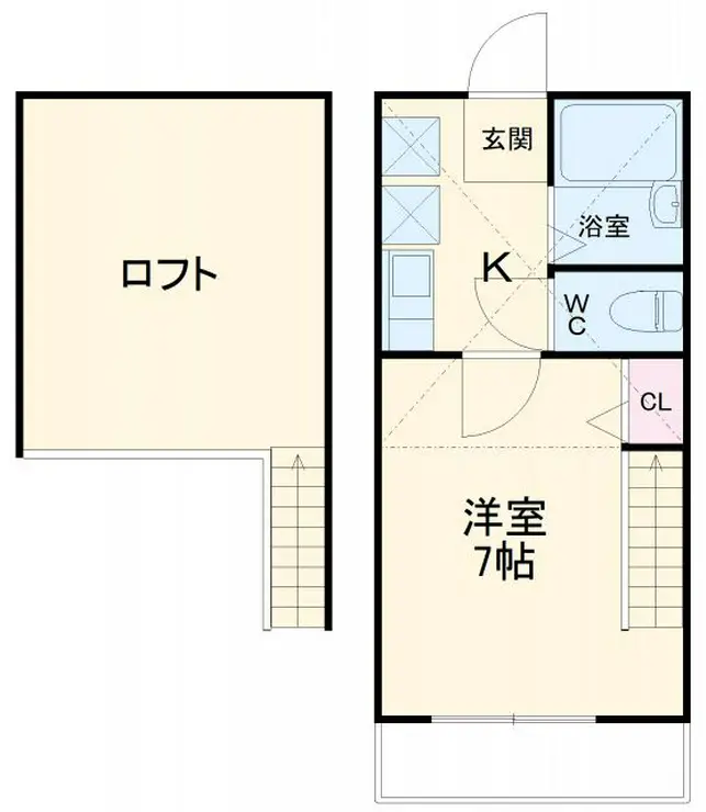 コーポ和美B 2階階 間取り