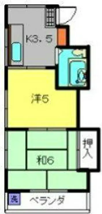 サンビレイ6 2階階 間取り