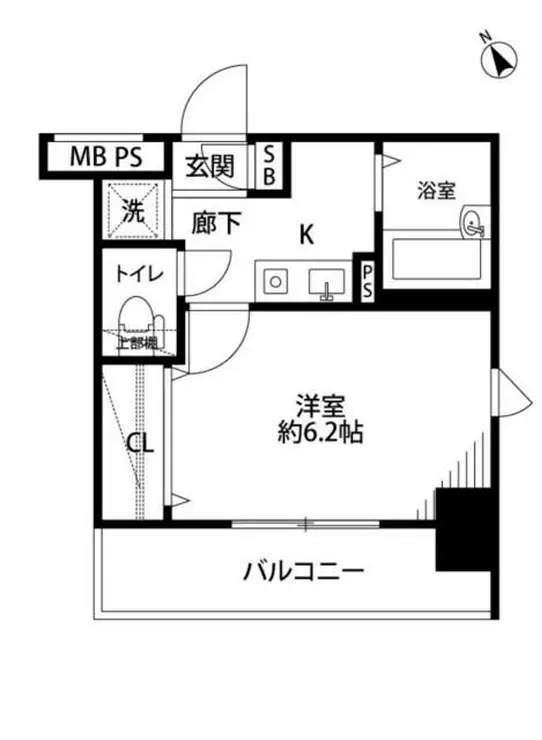 メインステージ門前仲町 8階階 間取り