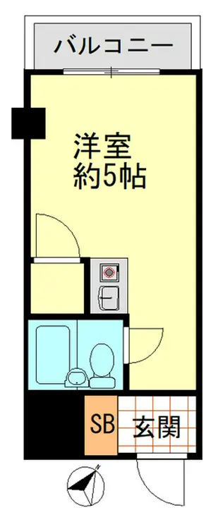 ディアプラザ根津 2階階 間取り