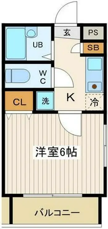 スカイコート東日本橋 4階階 間取り