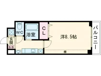 MPLAZA津田駅前10番館(1K/2階)の間取り写真
