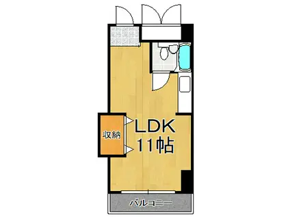 ハイエスト武庫之荘(ワンルーム/5階)の間取り写真