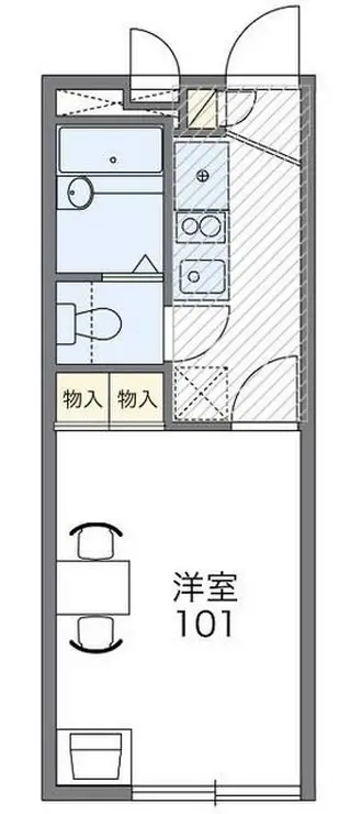 レオパレス新百合 3階階 間取り