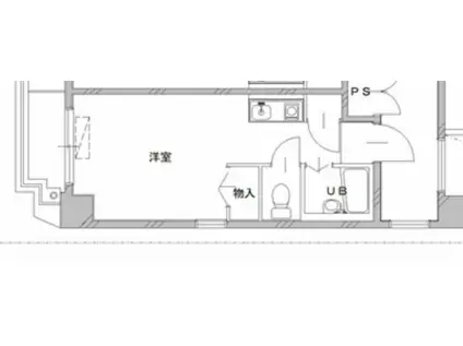 LA FORET FUJIMI(ワンルーム/6階)の間取り写真