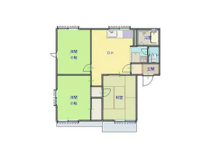 アメージング・エステート(3DK/2階)の間取り写真