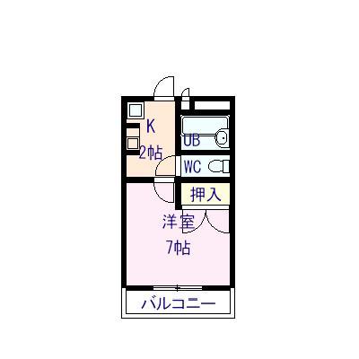 シングルス(1K/1階)の間取り写真