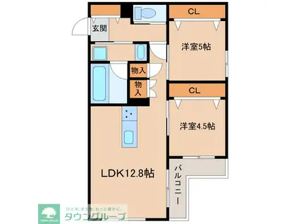 CIELO(2LDK/3階)の間取り写真