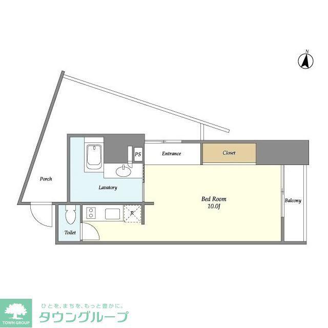 コートブランシェAP(ワンルーム/6階)の間取り写真