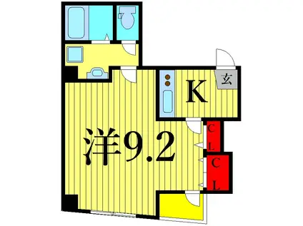 PRIMAVERA西葛西(1K/3階)の間取り写真