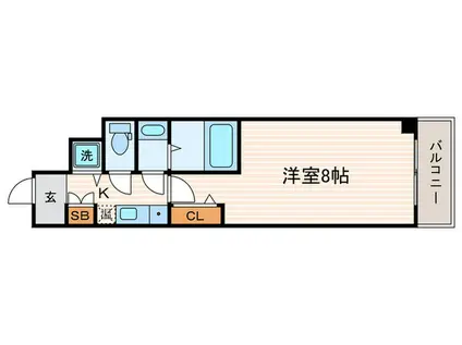 メロディハイム松原(1K/7階)の間取り写真