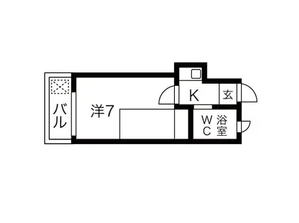 スペースイン笠寺(1K/1階)の間取り写真