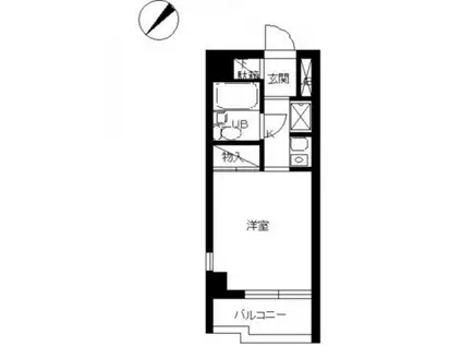 スカイコート大森第4(ワンルーム/2階)の間取り写真