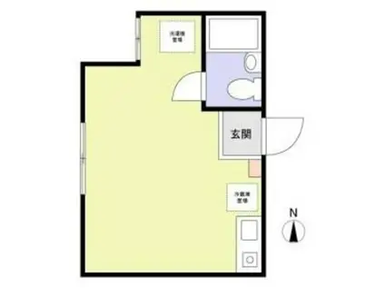ヴィラ大塚(ワンルーム/1階)の間取り写真