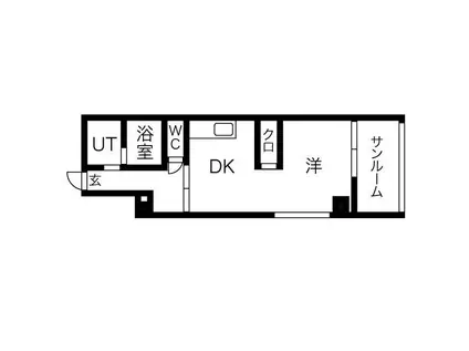 ドルチェヴィーダ姫路(1DK/2階)の間取り写真